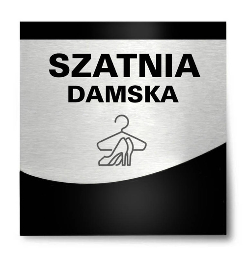 Tabliczka hotelowa Szatnia damska Silver Layer