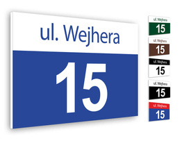 Tabliczka adresowa PCV wz3