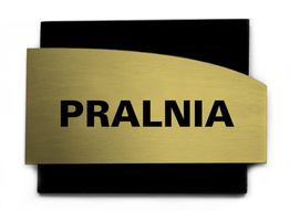 Tabliczka hotelowa Pralnia Gold Layer