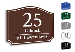 Tabliczka adresowa PCV wz11