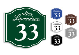 Tabliczka adresowa PCV wz10