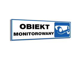 Tabliczka PCV - Obiekt monitorowany - M4