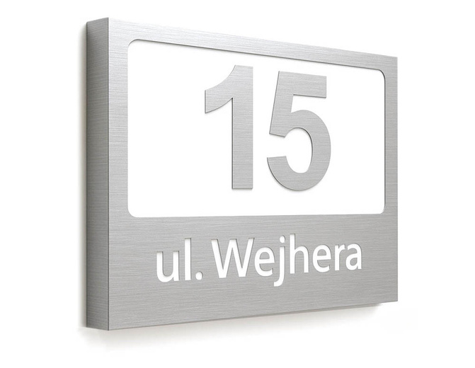Podświetlany numer domu wzP4