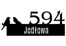 Numer na dom z czarnej plexi PL10