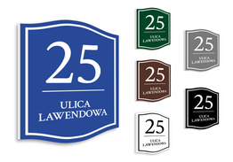 Tabliczka adresowa PCV wz9