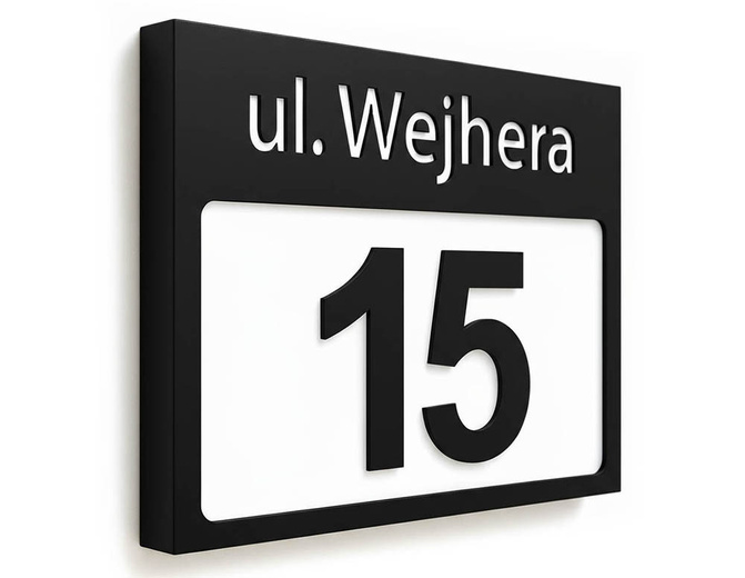 Podświetlany numer domu wzP3