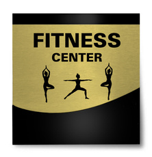 Tabliczka hotelowa Fitness Center Gold Layer