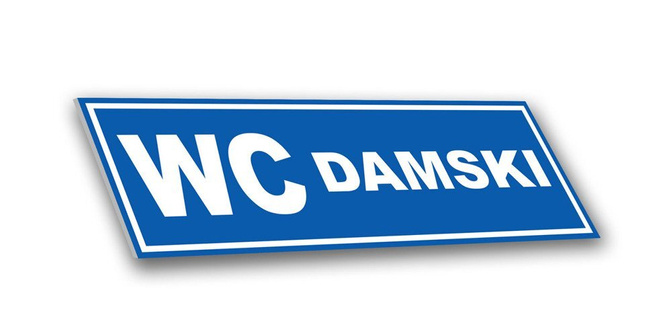 Tabliczka PCV - WC damski