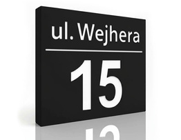 Podświetlany numer domu wzP1