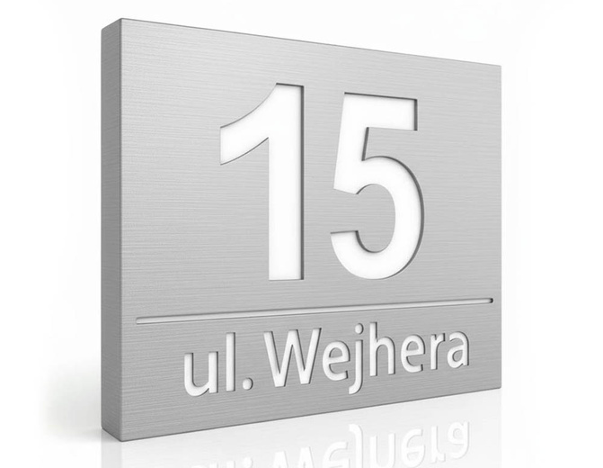 Podświetlany numer domu wzP2