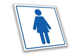 Tabliczka PCV - Toaleta damska