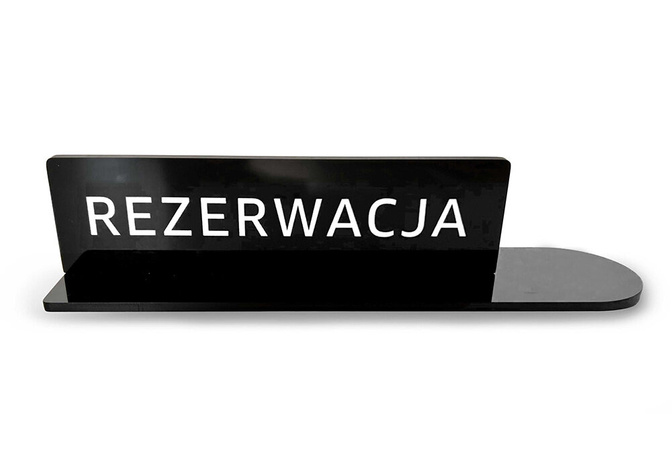 Tabliczka na stół - Rezerwacja WZ4