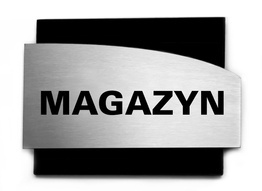 Tabliczka hotelowa Magazyn Silver Layer