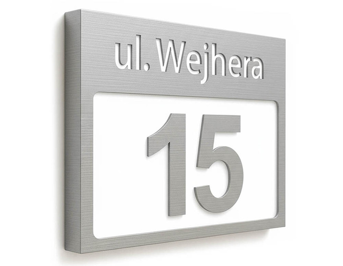 Podświetlany numer domu wzP3
