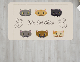 Personalizowana mata pod miskę kota - 0006