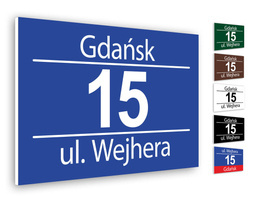 Tabliczka adresowa PCV wz7