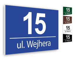 Tabliczka adresowa PCV wz2