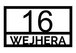 Numer na dom z czarnej plexi PL3