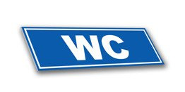 Tabliczka PCV - WC v2