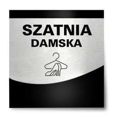 Tabliczka hotelowa Szatnia damska Silver Layer
