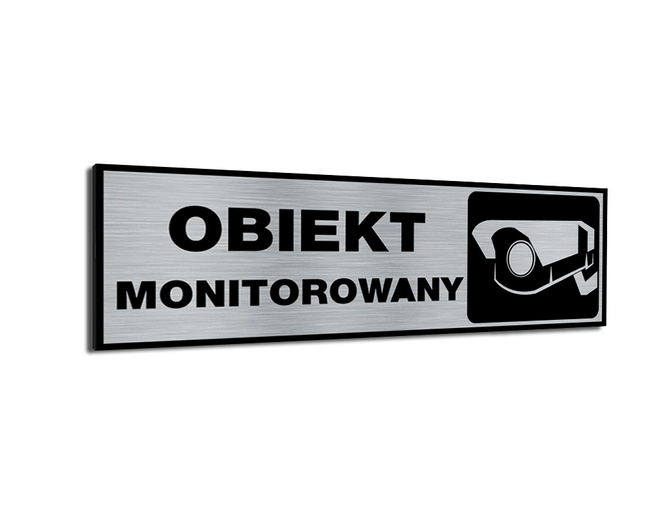 Tabliczka aluminiowa - Obiekt monitorowany - M7