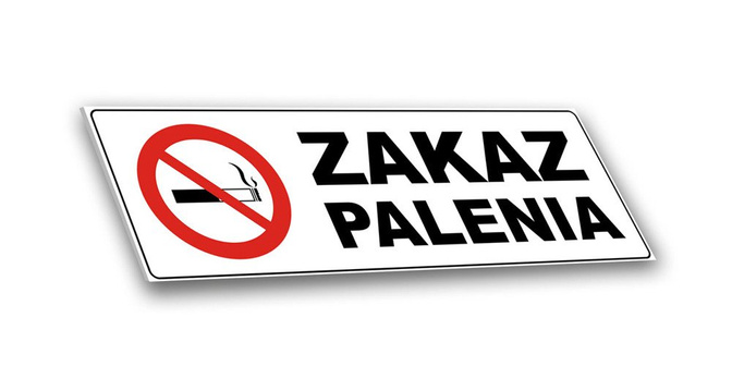 Tabliczka PCV - Zakaz palenia v4