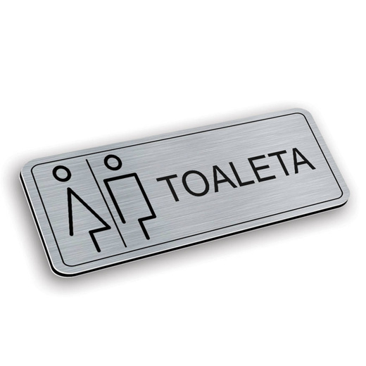 Tabliczka aluminiowa toaleta damsko-męska - wc2