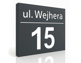 Podświetlany numer domu wzP1