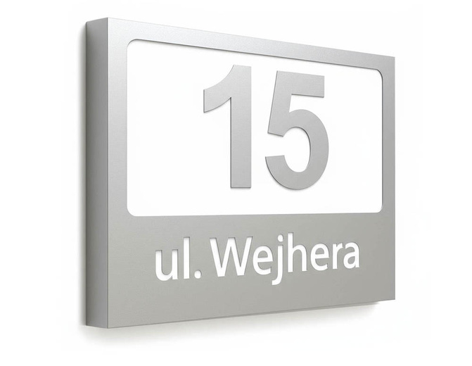 Podświetlany numer domu wzP4