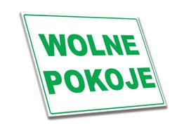 Tabliczka PCV - Wolne Pokoje