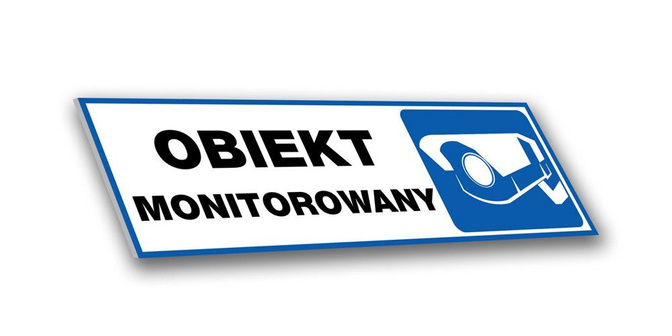Tabliczka PCV - Obiekt monitorowany