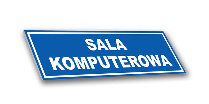 Tabliczka PCV - Sala komputerowa