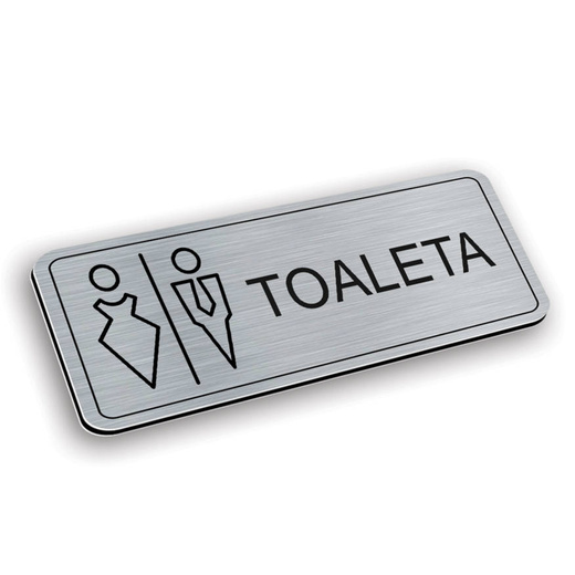 Tabliczka aluminiowa toaleta damsko-męska - wz22