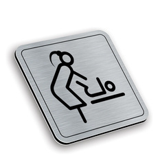 Tabliczka aluminiowa pomieszczenie do przewijania dzieci - wz5