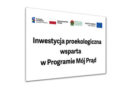 Tabliczka informacyjna Mój Prąd