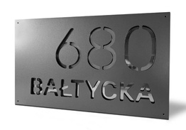 Srebrna tabliczka adresowa PR3