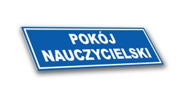 Tabliczka PCV - Pokój nauczycielski