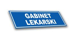 Tabliczka PCV - Gabinet lekarski