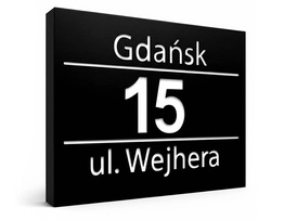 Podświetlany numer domu wzP5