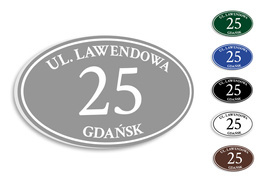 Tabliczka adresowa PCV wz12