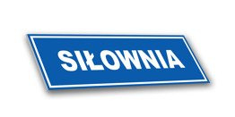 Tabliczka PCV - Siłownia