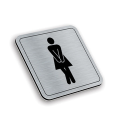 Tabliczka aluminiowa toaleta damska - wc16