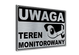 Tabliczka aluminiowa - Teren monitorowany - M5