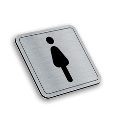 Tabliczka aluminiowa toaleta damska - wc17