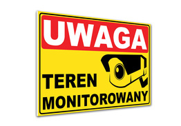 Tabliczka PCV - Teren monitorowany - M3