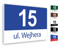 Tabliczka adresowa PCV wz4