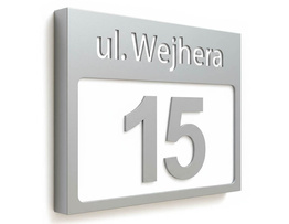 Podświetlany numer domu wzP3