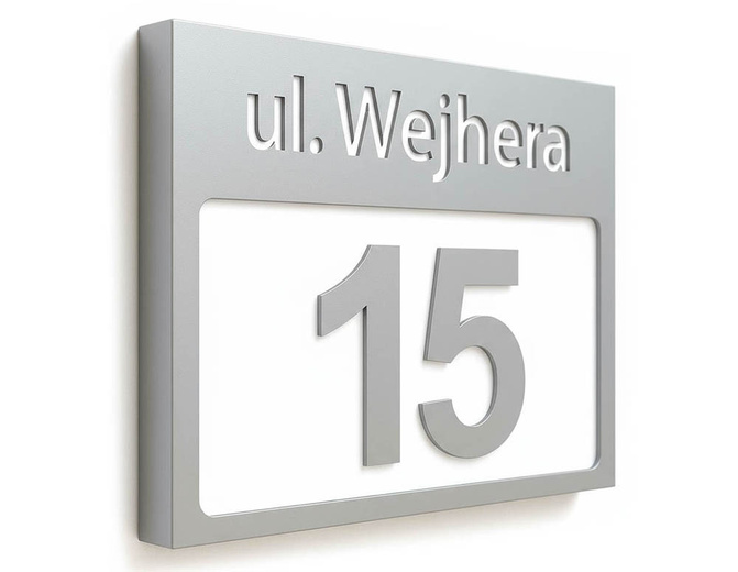 Podświetlany numer domu wzP3