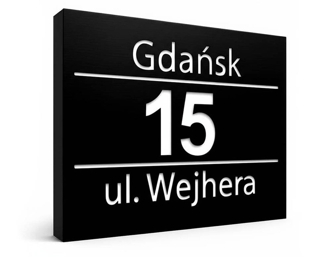 Podświetlany numer domu wzP5