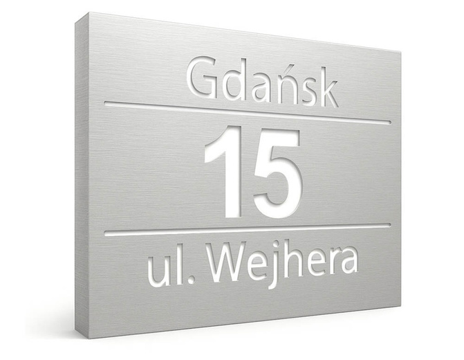 Podświetlany numer domu wzP5